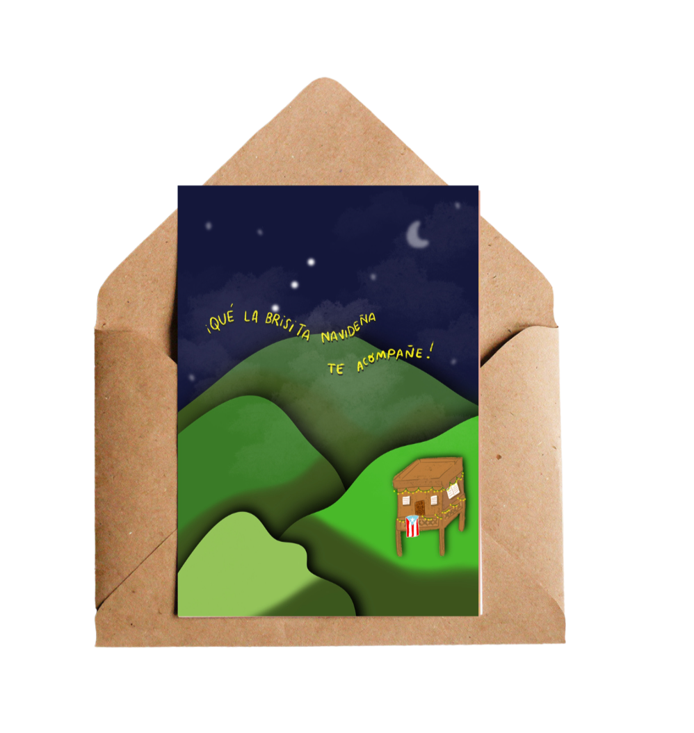 Brisita Navideña — Postal