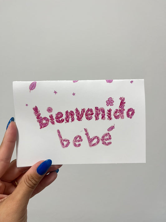 Bienvenido Bebé - Rosa