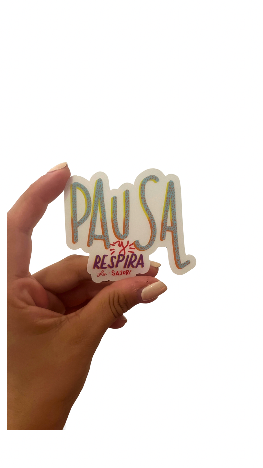 Pausa y respira - Sticker